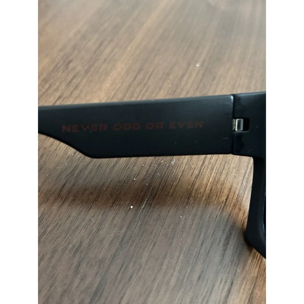 NEVEN Blacklist Redrum Rectangle Sunglasses Black Frame Black pre owned